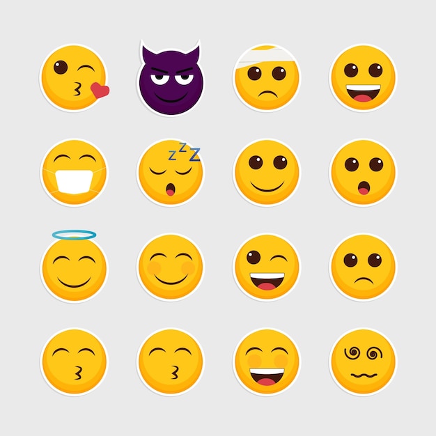 Una colección de emojis