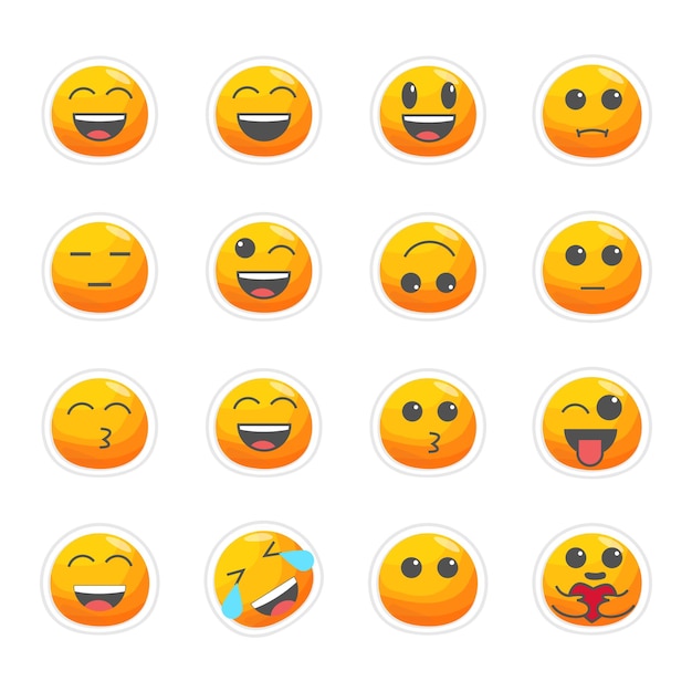 Una colección de emojis