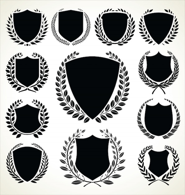 Colección de escudo negro