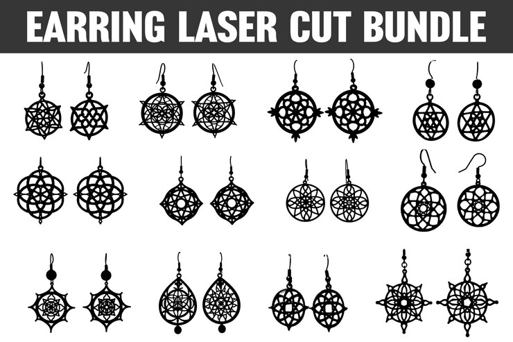 Colección de esquemas de pendientes Laser Bloom