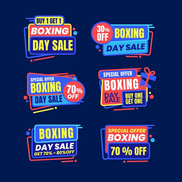 Colección de estilo de neón de venta de Boxing Day