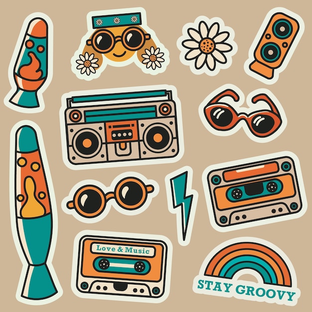 Una colección en estilo retro La paleta de colores es cálida y natural