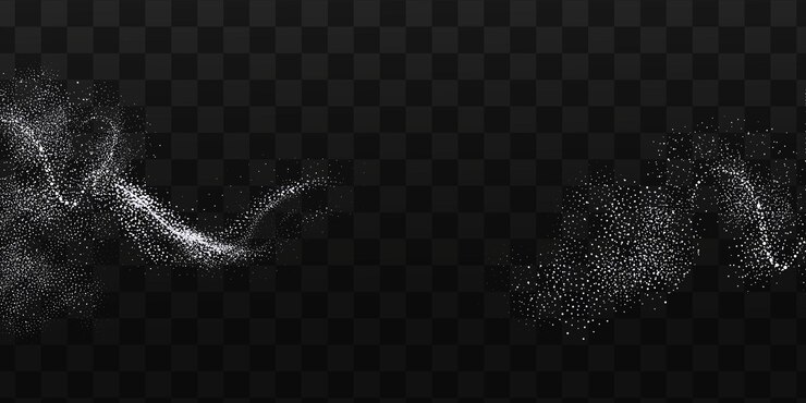 Vector colección de estrellas brillantes con remolinos dorados brillantes diseño de brillo brillante movimiento mágico líneas brillantes en un fondo negro