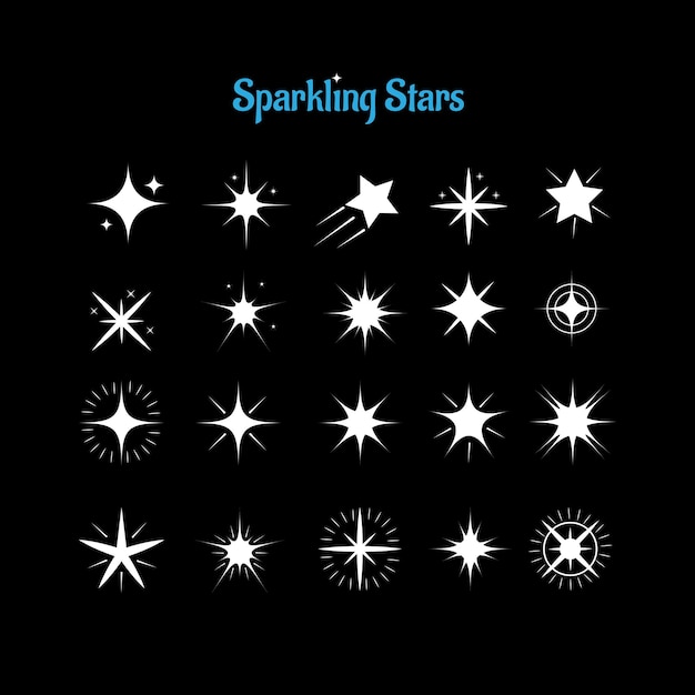 Colección de estrellas brillantes