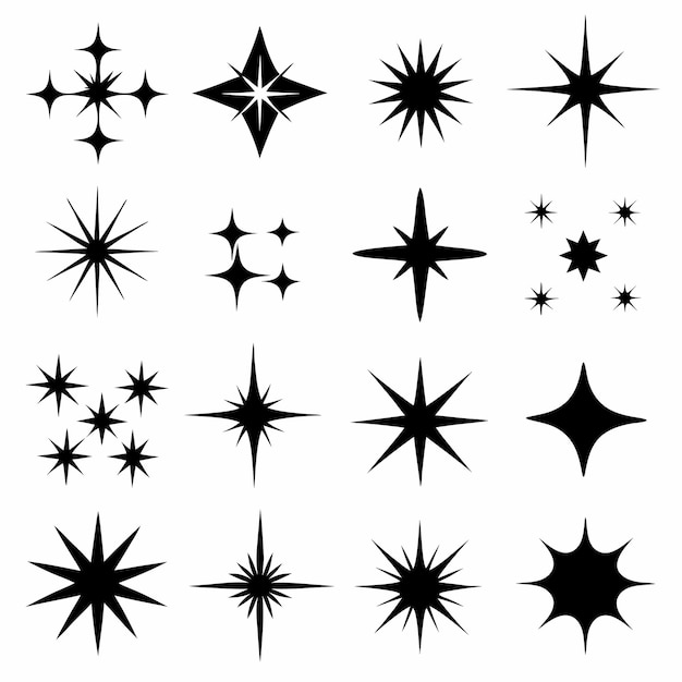 una colección de estrellas, incluida una que tiene la palabra "estrella" en ella