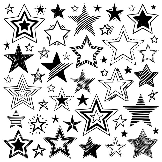 una colección de estrellas con la palabra " estado " en ellas