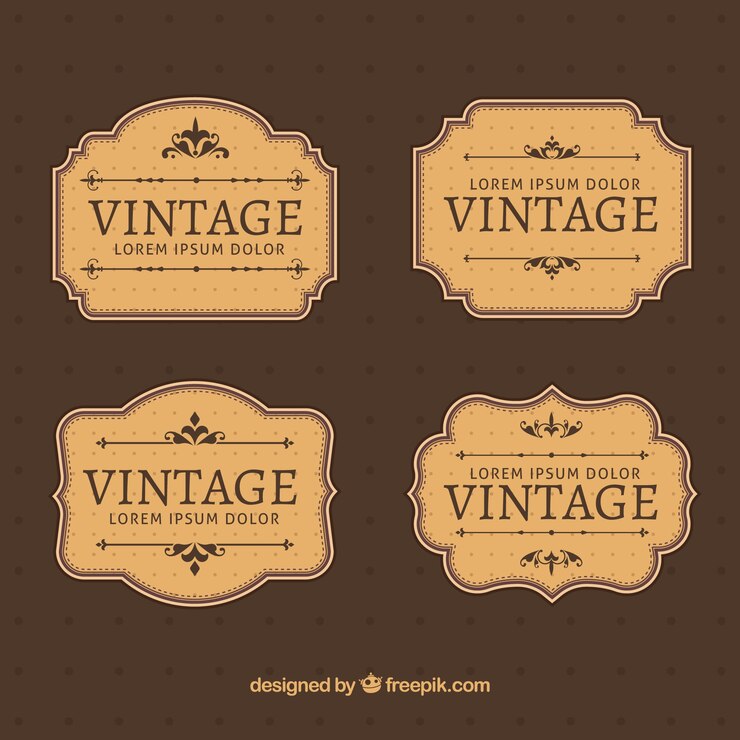 Vector colección de etiquetas en estilo vintage