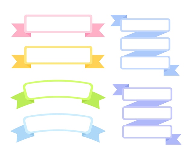 Una colección de etiquetas de nombre de borde, como blocs de notas coloridos o notas de varios colores y formas.