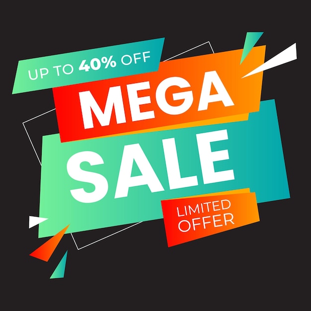 Colección de etiquetas de venta Oferta especial Gran venta Descuento mejor precio Mega venta conjunto de pancartas
