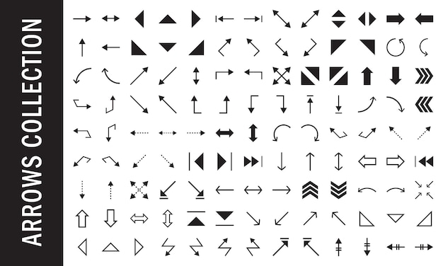 Colección de flechas vectoriales