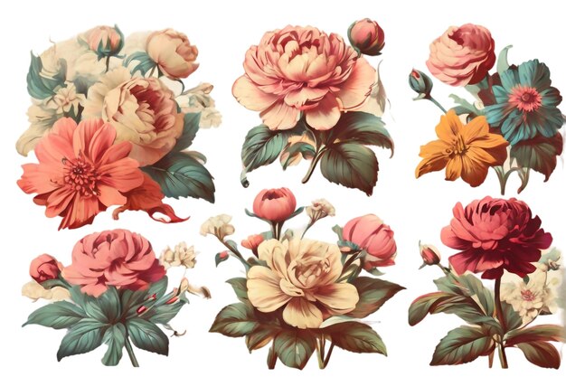 una colección de flores de la colección de flores