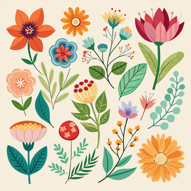 una colección de flores, incluida una que tiene la palabra flores