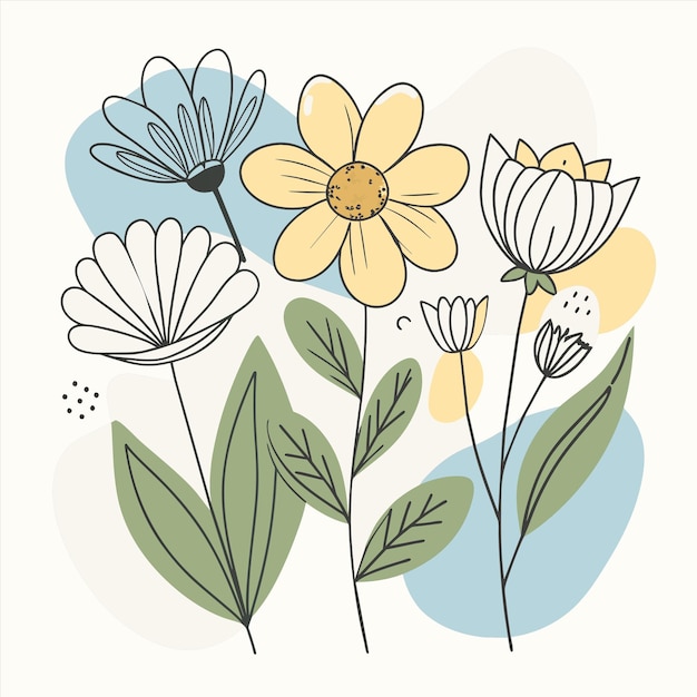 una colección de flores incluyendo una con la otra con la otra
