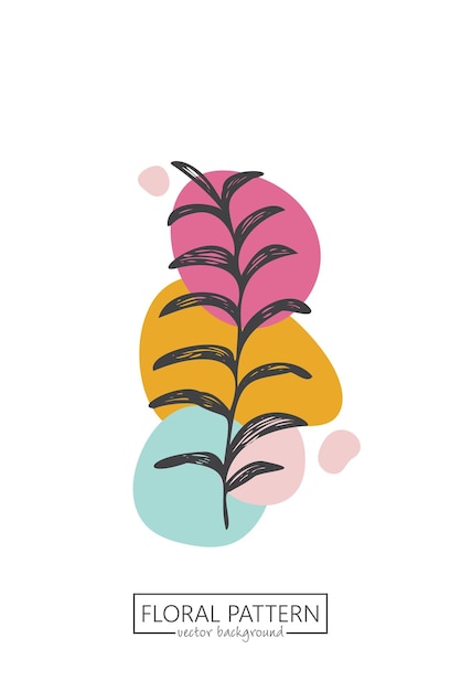 Colección de flores y plantas de primavera dibujadas a mano Ilustraciones vectoriales monocromáticas en estilo boceto