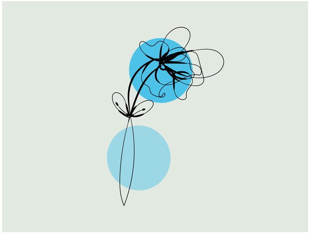 Colección de flores de primavera dibujadas a mano