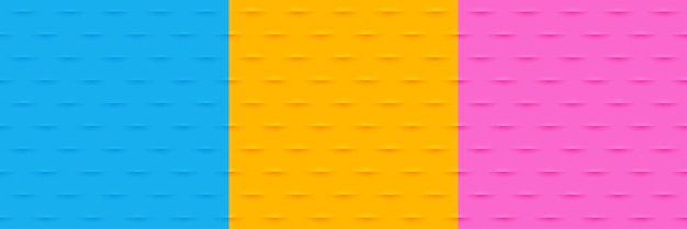 Colección de fondo 3D cuadrado azul amarillo y rosa
