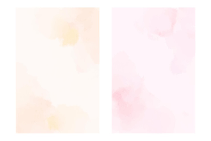 Vector colección de fondo de acuarela pastel