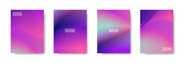 Colección de fondo degradado para banner de cartel flyer