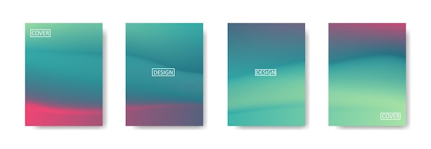 Colección de fondo degradado para banner de cartel flyer