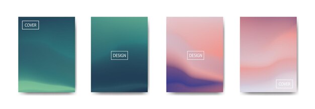 Colección de fondo degradado para banner de cartel flyer