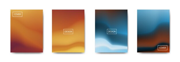 Colección de fondo degradado para banner de cartel flyer