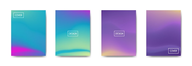 Colección de fondo degradado para banner de cartel flyer