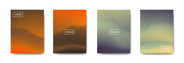 Colección de fondo degradado para banner de cartel flyer