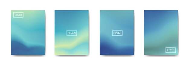 Colección de fondo degradado para banner de cartel flyer