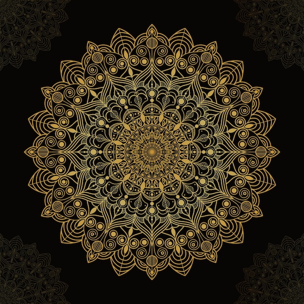 Colección de fondo de mandala de lujo decorativo