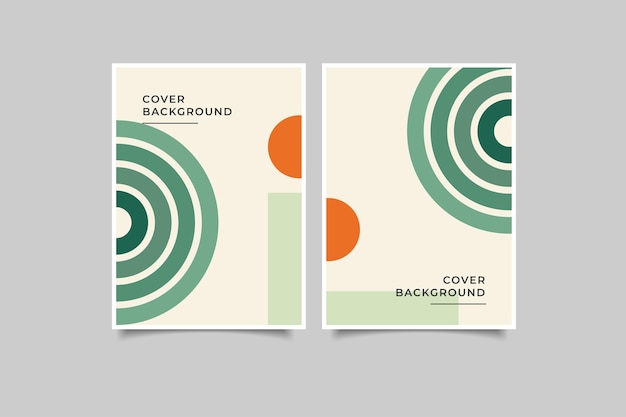 colección de fondo de portada geométrica