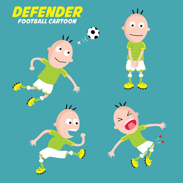 Colección Footbal Cartoon, Defender.