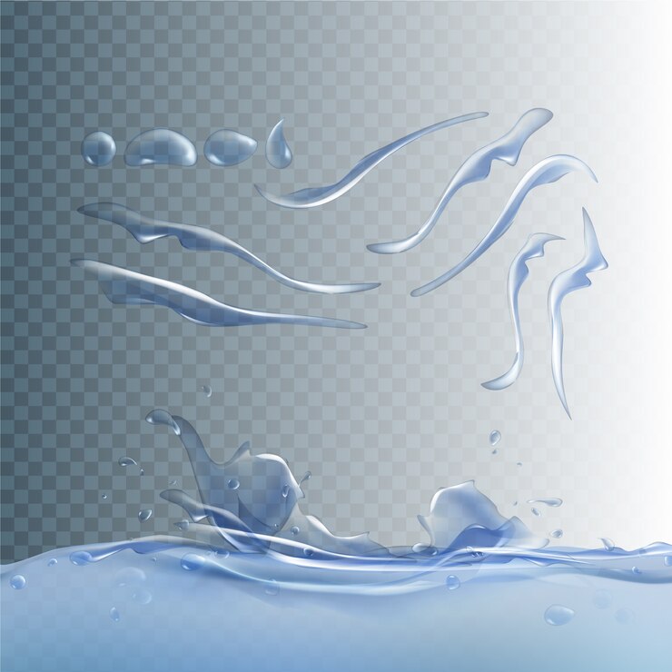 Vector colección de formas de agua