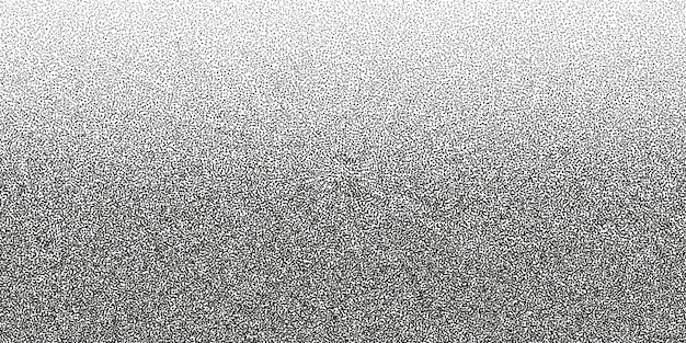 Colección de formas con ruido, manchas de textura de grano, tonos de pulverización punteados en blanco y negro.