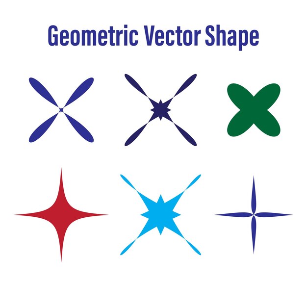 Colección de formas vectoriales geométricas