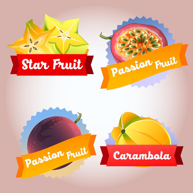colección fruta fruta de la pasión y estrella de la estrella divisa