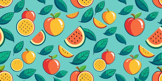 Vector una colección de frutas que es de la compañía de melones