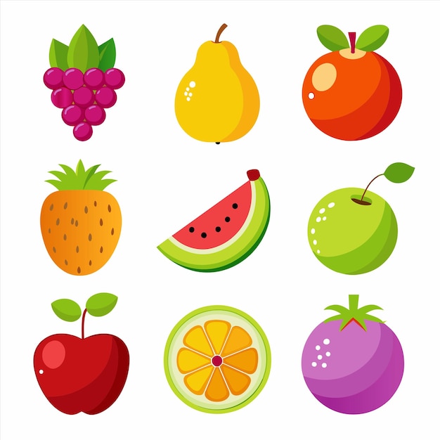 una colección de frutas que incluye una de las frutas