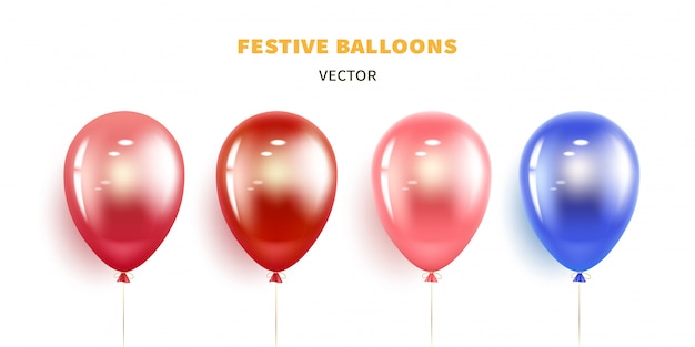 Colección de globos festivos