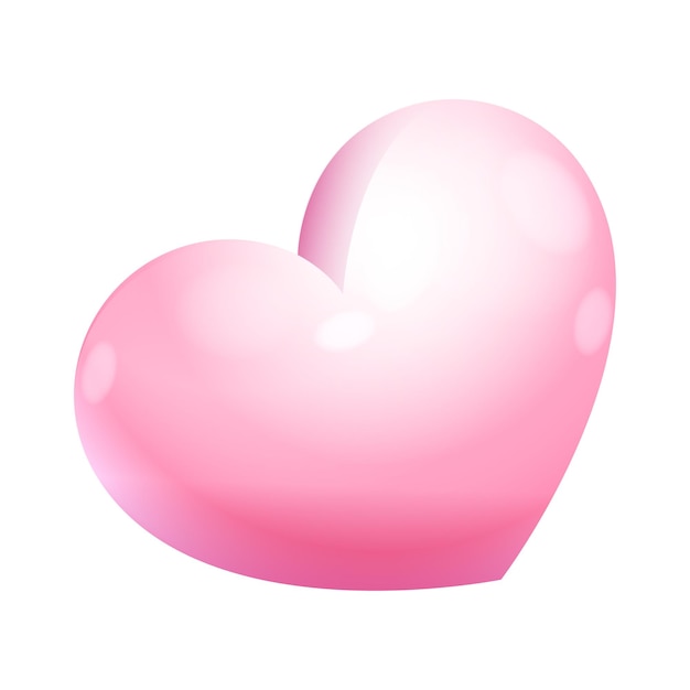 Colección de globos realistas en forma de corazón