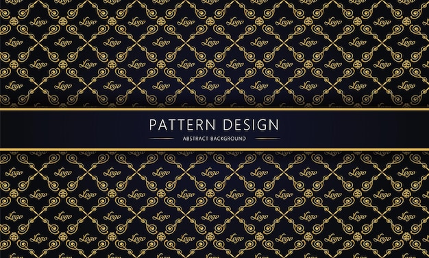 Colección Golden Patterns Seamless Backgrounds Set.