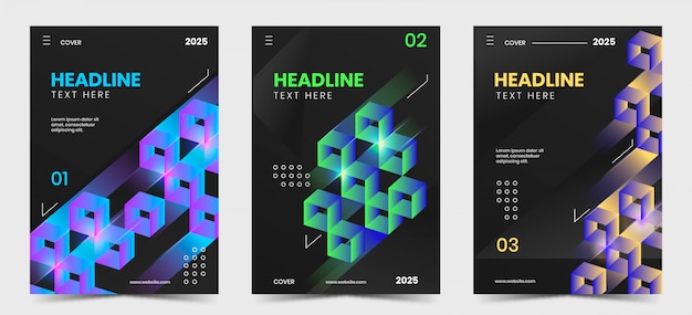Colección Gradient Geometric Cover