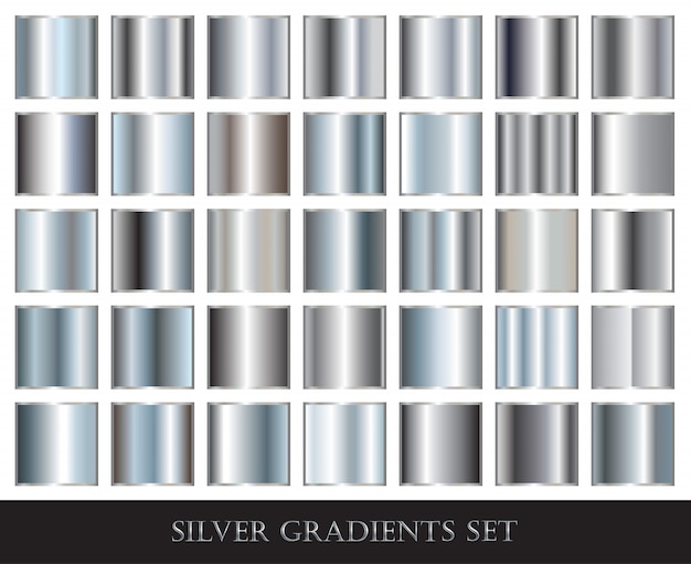 Colección de gradientes de plata