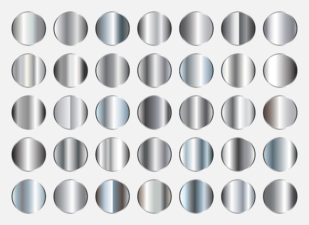 Colección de gradientes de plata