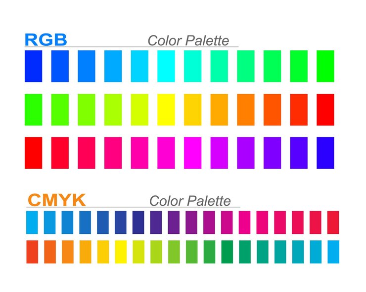 Vector colección gratuita de muestras de color