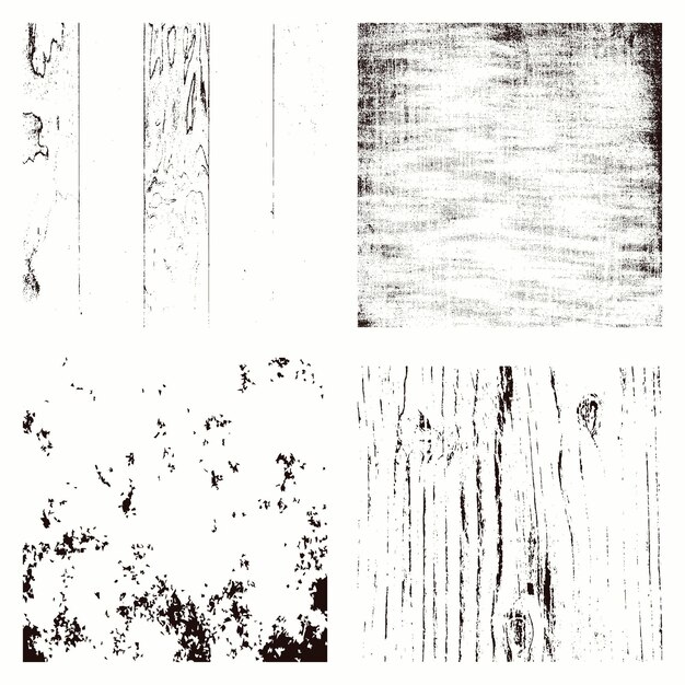 Colección gratuita de texturas de grunge vectorial