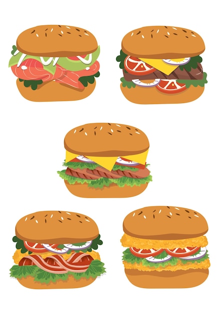 Colección de hamburguesas