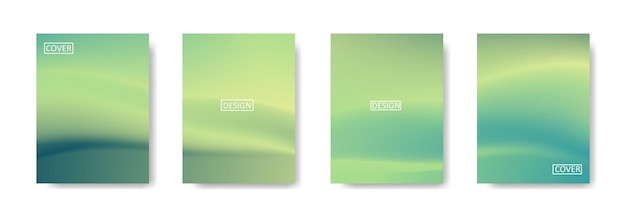 Colección de hermosos fondos degradados abstractos coloridos para plantillas de pancartas de volantes de carteles