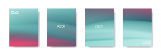 Colección de hermosos fondos degradados abstractos coloridos para plantillas de pancartas de volantes de carteles