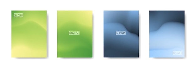 Colección de hermosos fondos degradados abstractos coloridos para plantillas de pancartas de volantes de carteles