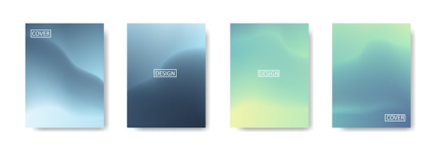 Colección de hermosos fondos degradados abstractos coloridos para plantillas de pancartas de volantes de carteles